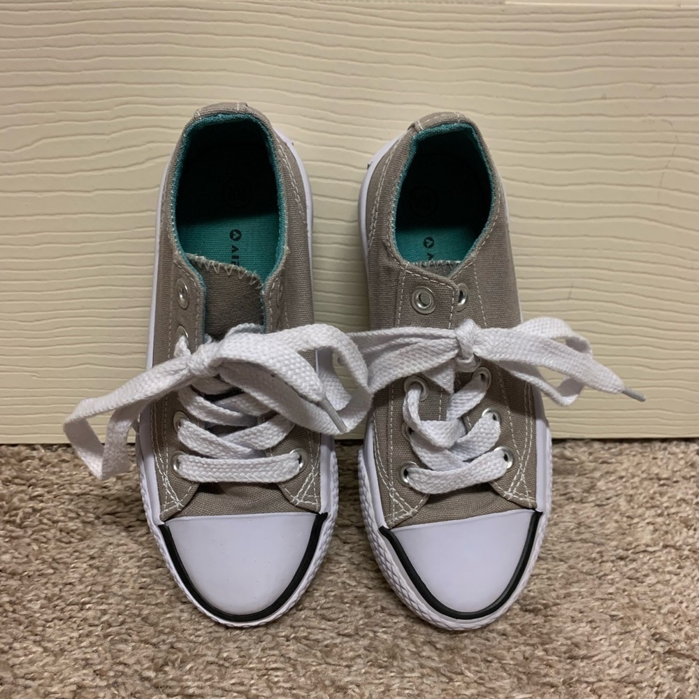 Airwalk Legacee sneakers grey gray white tie laces boy girl neutral toddler 10.5 - Picture 4 of 11